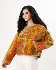 Cara Velvet Jacket - Mustard