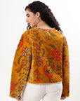 Cara Velvet Jacket - Mustard