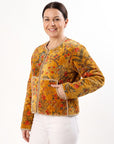 Cara Velvet Jacket - Mustard