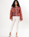 Cara Velvet Jacket - Blush