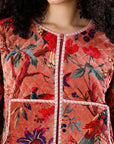 Cara Velvet Jacket - Blush