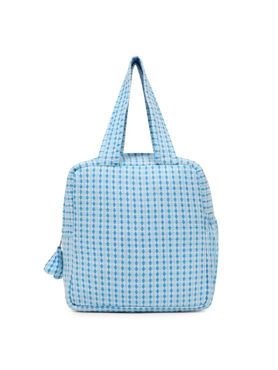 Insulated Lunch Bag - Argyle Ocean - Hi Handmade