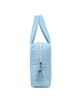 Insulated Lunch Bag - Argyle Ocean - Hi Handmade
