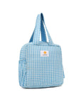 Insulated Lunch Bag - Argyle Ocean - Hi Handmade