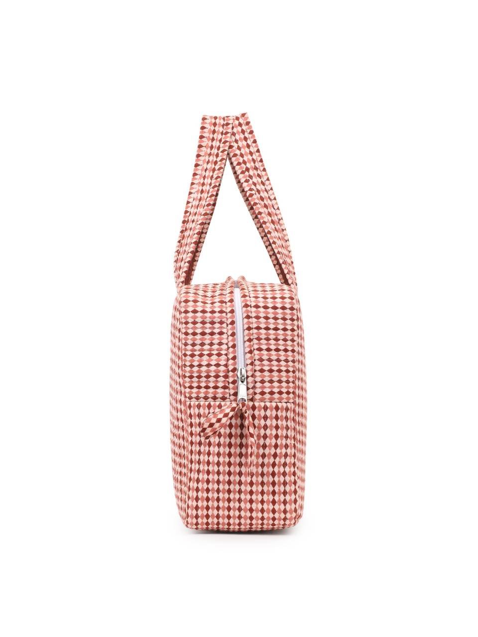 Insulated Lunch Bag - Argyle Sand - Hi Handmade