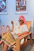 Kaftan Cotton Dress - Palm