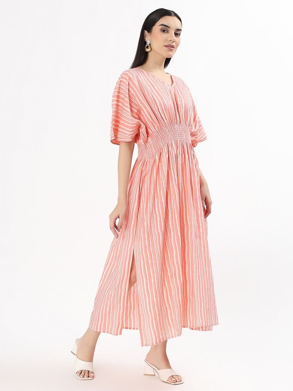 Lia Lounge Dress - Cronulla Stripe - Hi Handmade