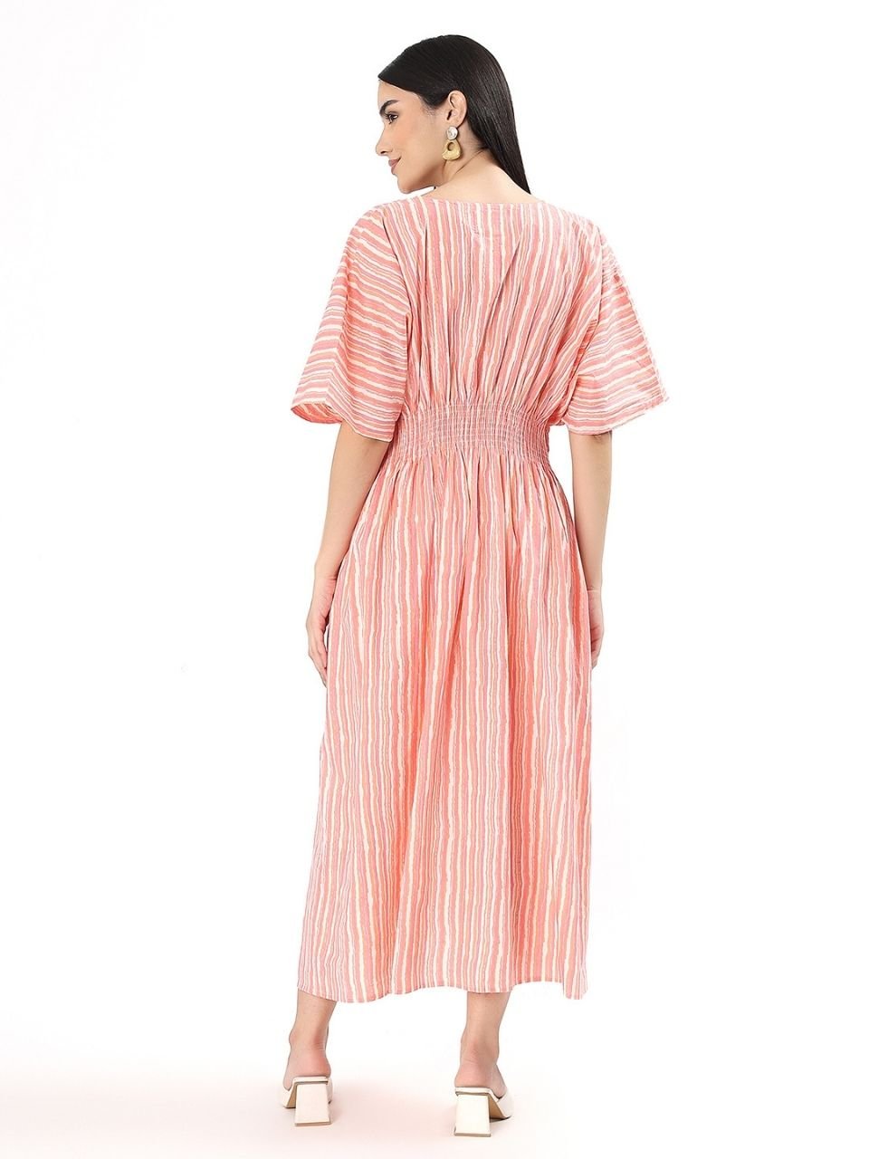 Lia Lounge Dress - Cronulla Stripe - Hi Handmade