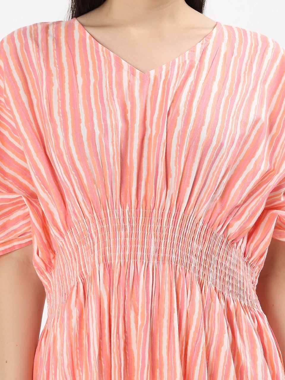 Lia Lounge Dress - Cronulla Stripe - Hi Handmade