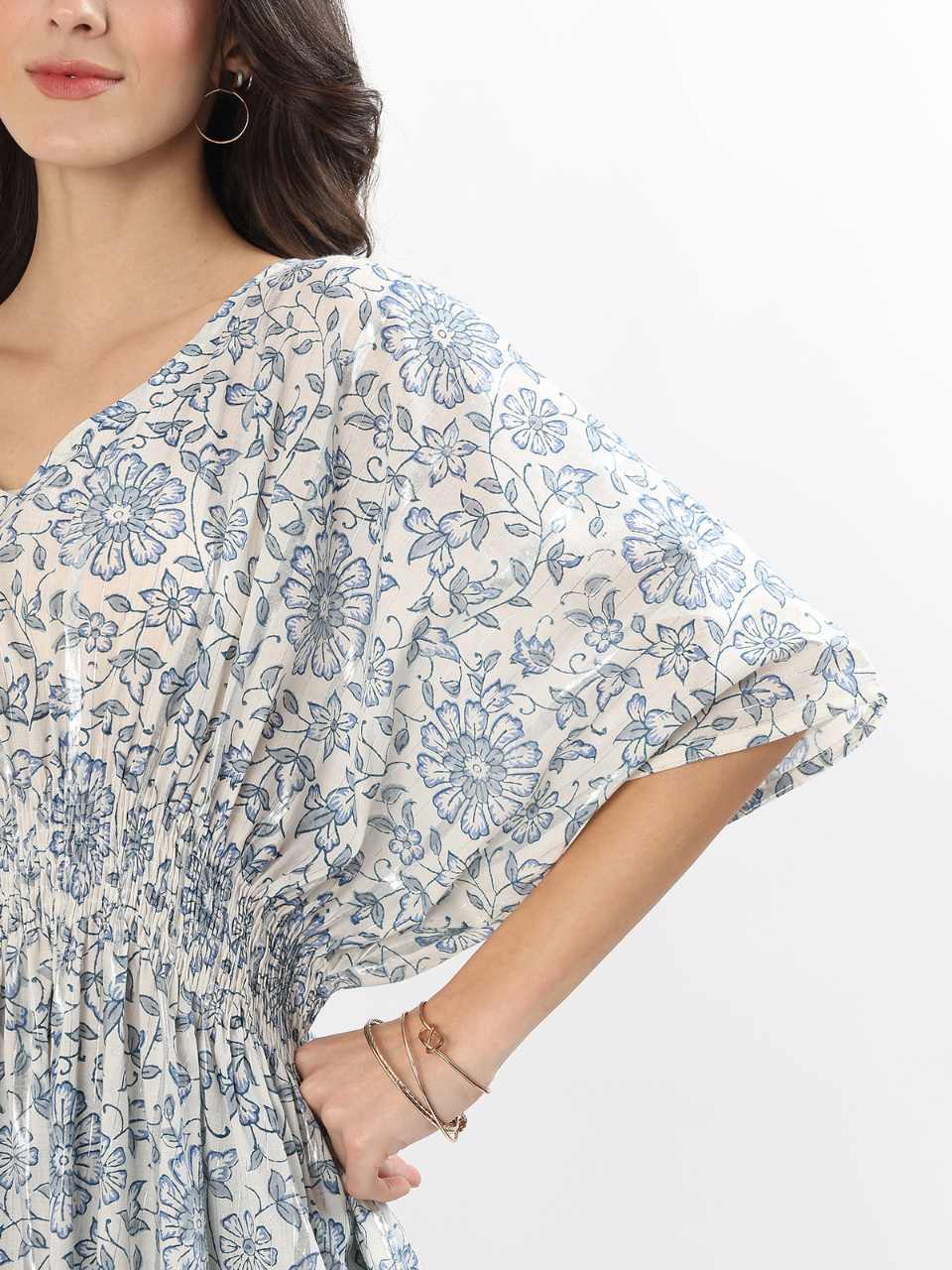 Lia Lounge Dress - Reflective Daisy - Hi Handmade