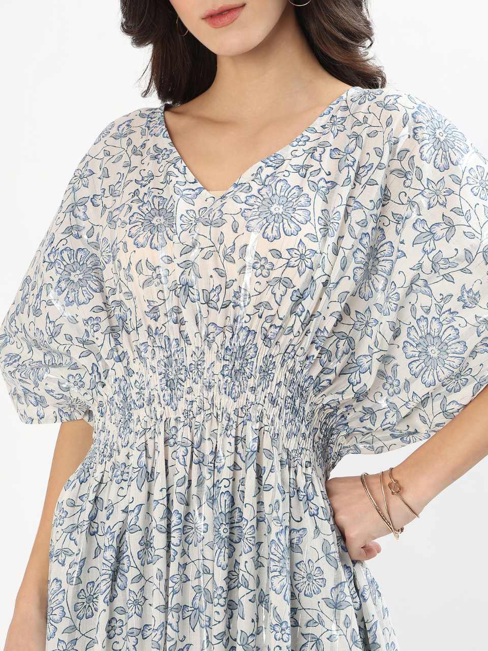 Lia Lounge Dress - Reflective Daisy - Hi Handmade