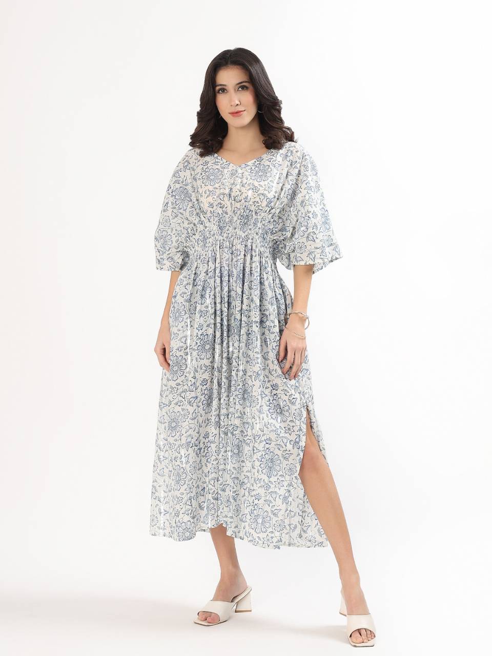 Lia Lounge Dress - Reflective Daisy - Hi Handmade