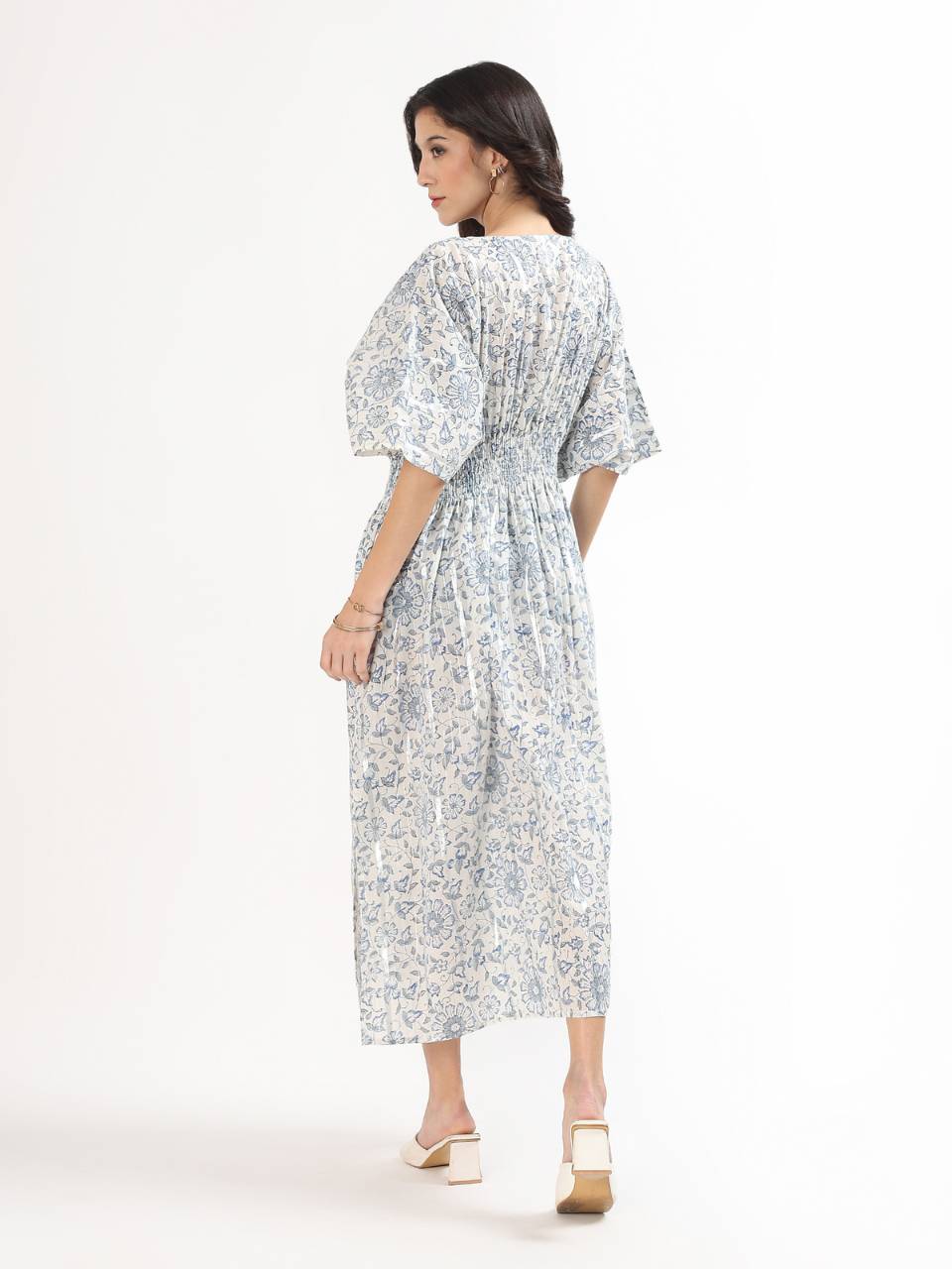 Lia Lounge Dress - Reflective Daisy - Hi Handmade