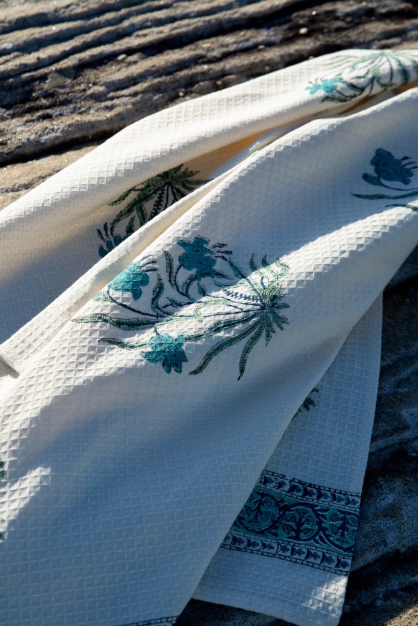 Lilly Print Beach Towel - Hi Handmade