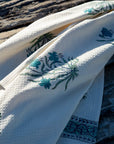 Lilly Print Beach Towel - Hi Handmade