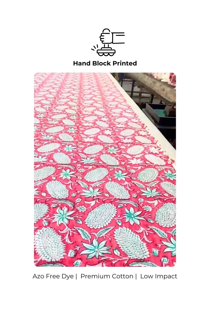 Lounge Dress - Jaipur Pink - Hi Handmade