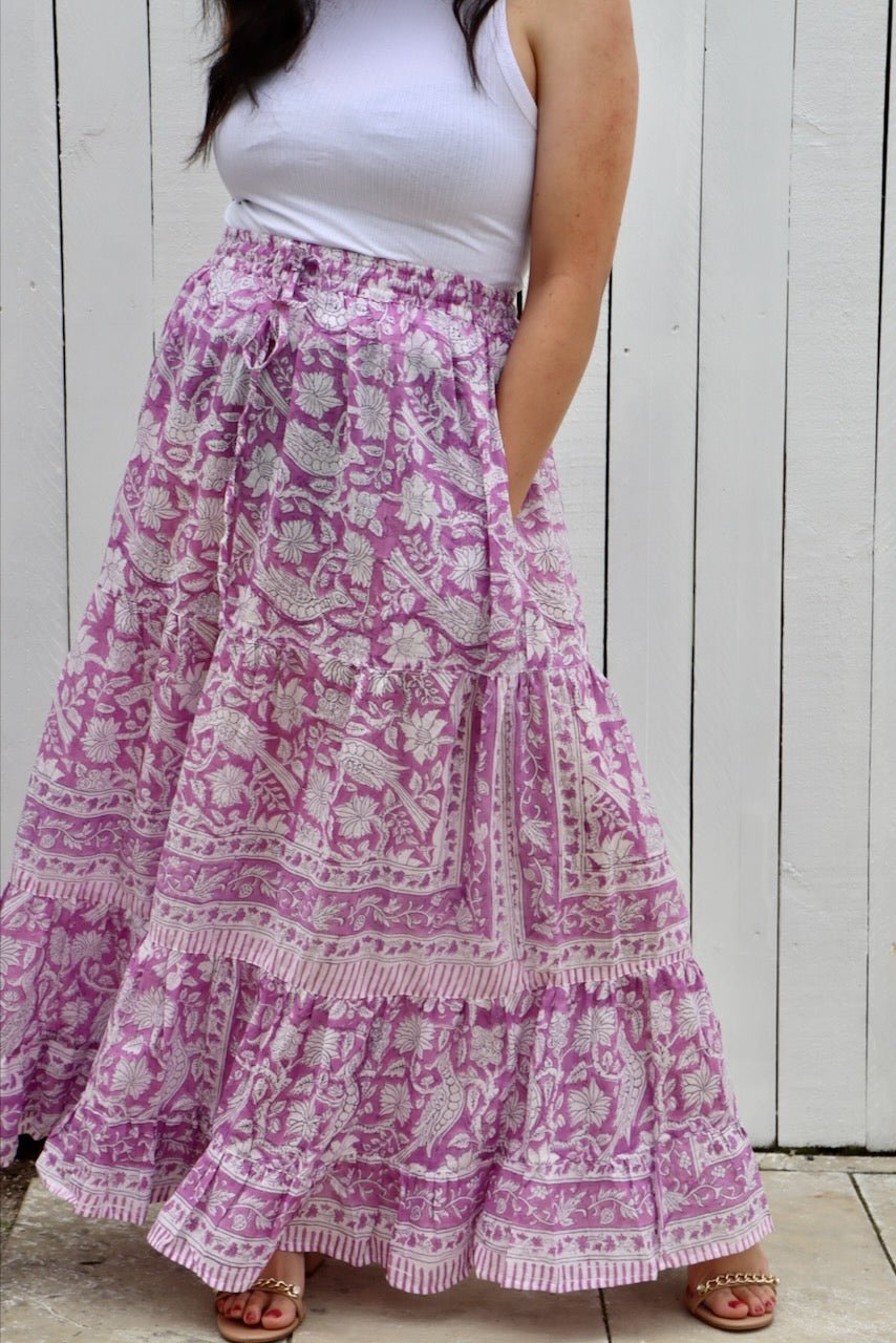 Multiway Maxi Skirt - Jacaranda - Hi Handmade