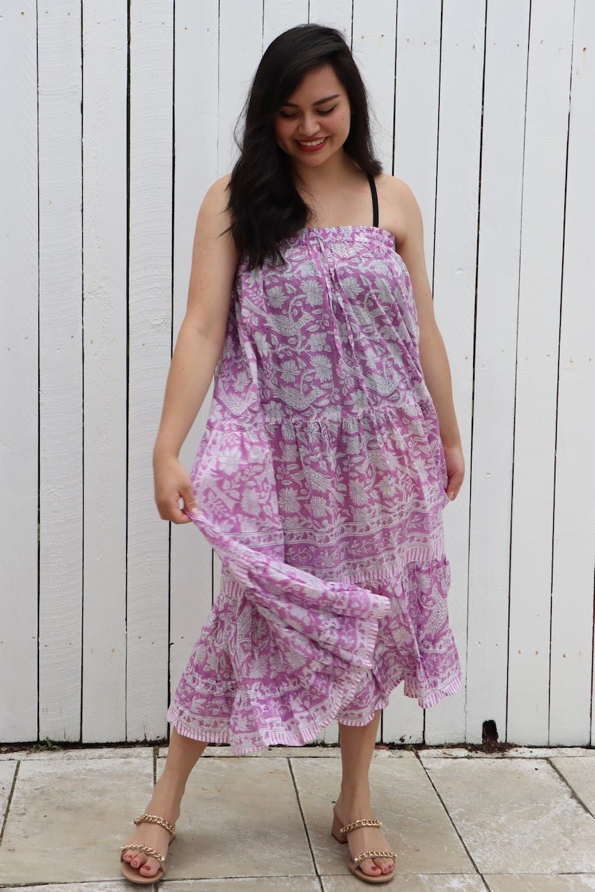 Multiway Maxi Skirt - Jacaranda - Hi Handmade