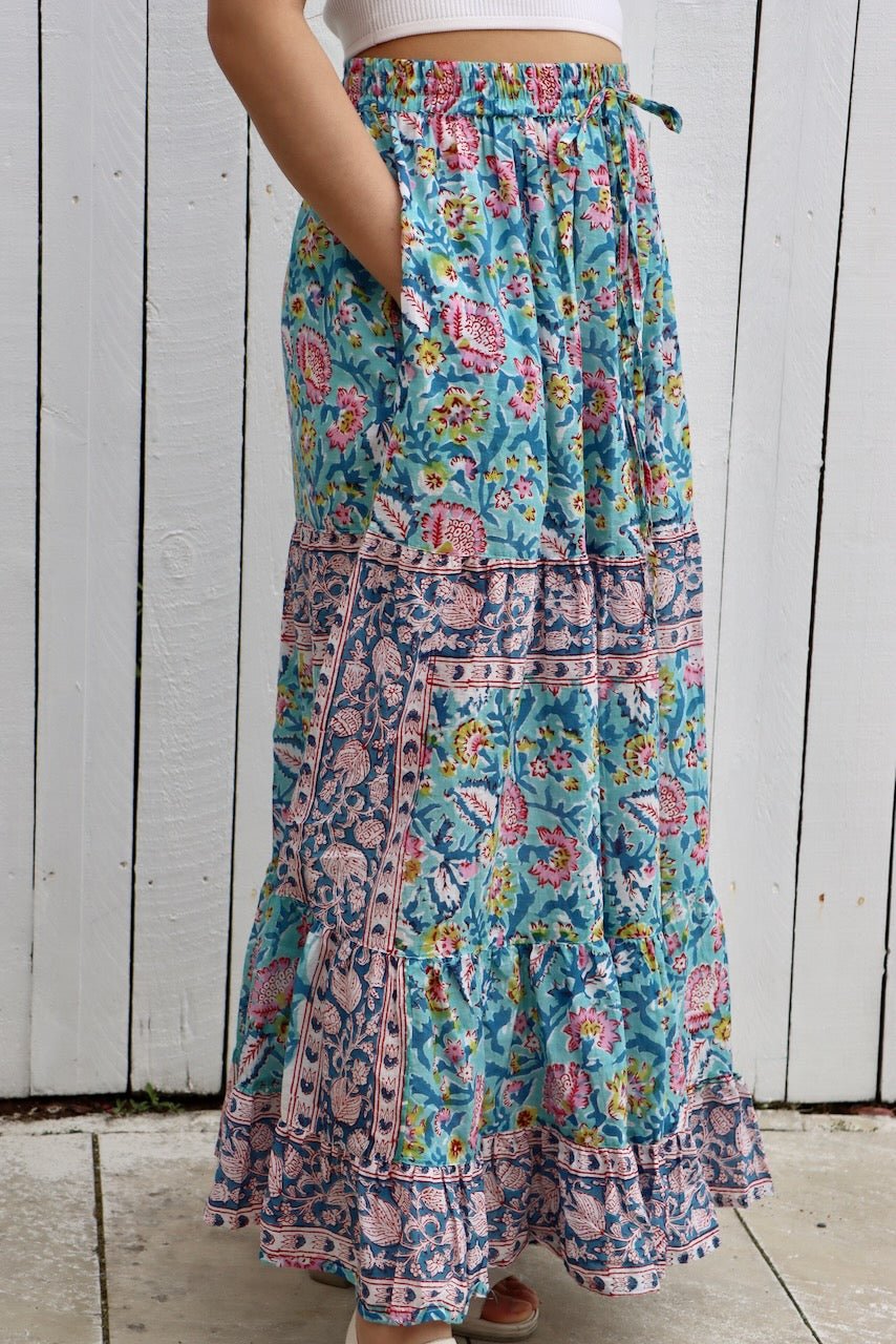 Multiway Maxi Skirt - Lagoon Blue - Hi Handmade