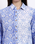 Panel Shirt - Blue - Hi Handmade