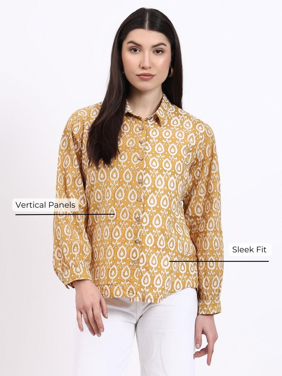 Panel Shirt - Mustard - Hi Handmade