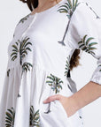 Paro Cotton Midi Dress - Hi Handmade