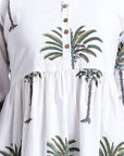 Paro Cotton Midi Dress - Hi Handmade