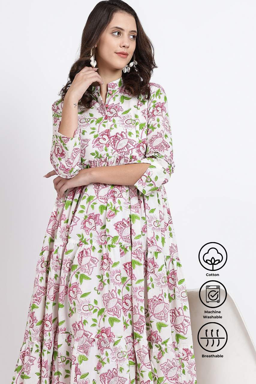 Payal Indian Cotton Dress - Hi Handmade