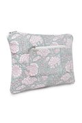 Quilted Laptop Sleeve - Aqua Blue