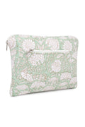 Quilted Laptop Sleeve - Sage Green