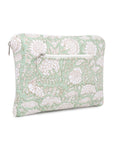 Quilted Laptop Sleeve - Sage Green - Hi Handmade