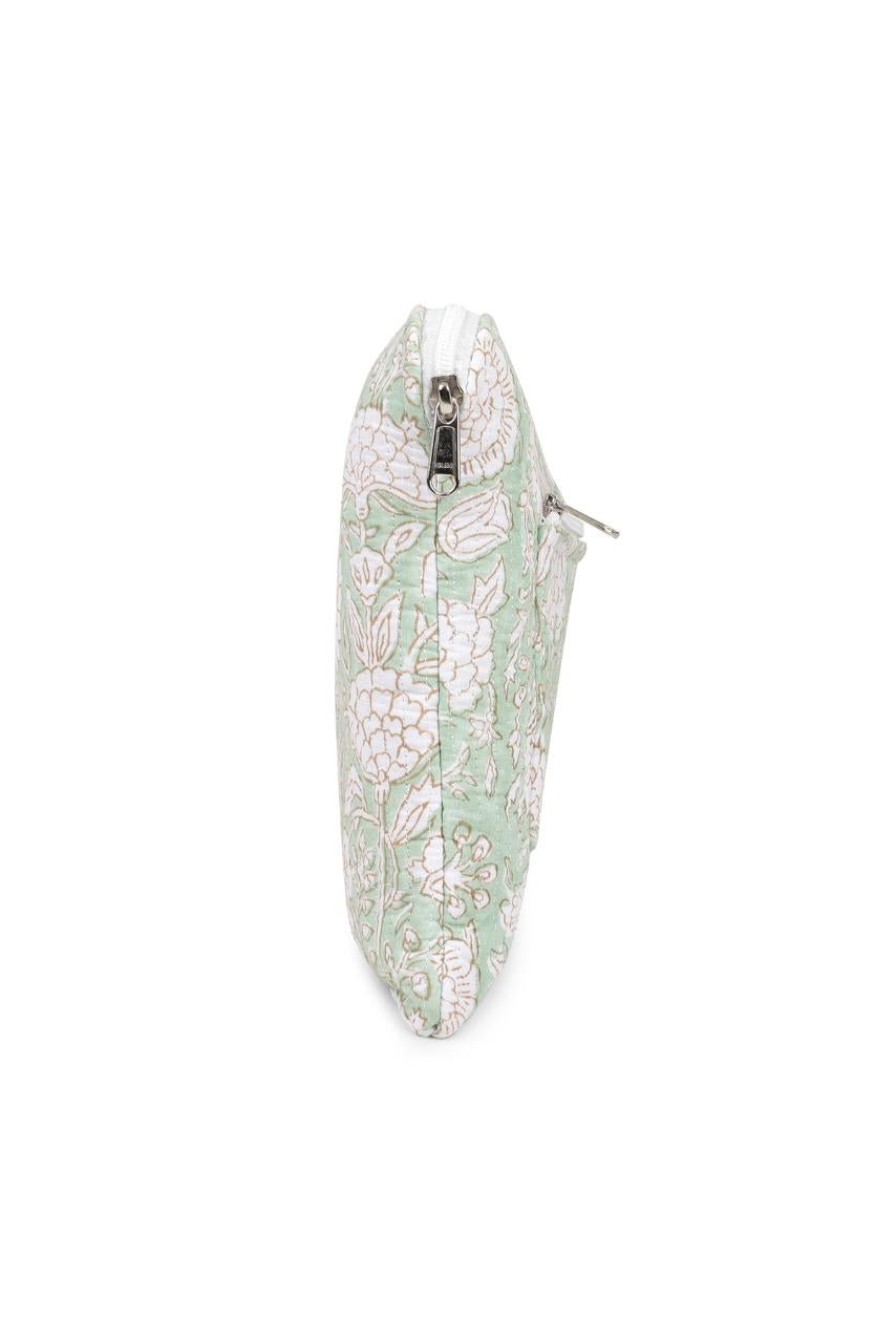 Quilted Laptop Sleeve - Sage Green - Hi Handmade