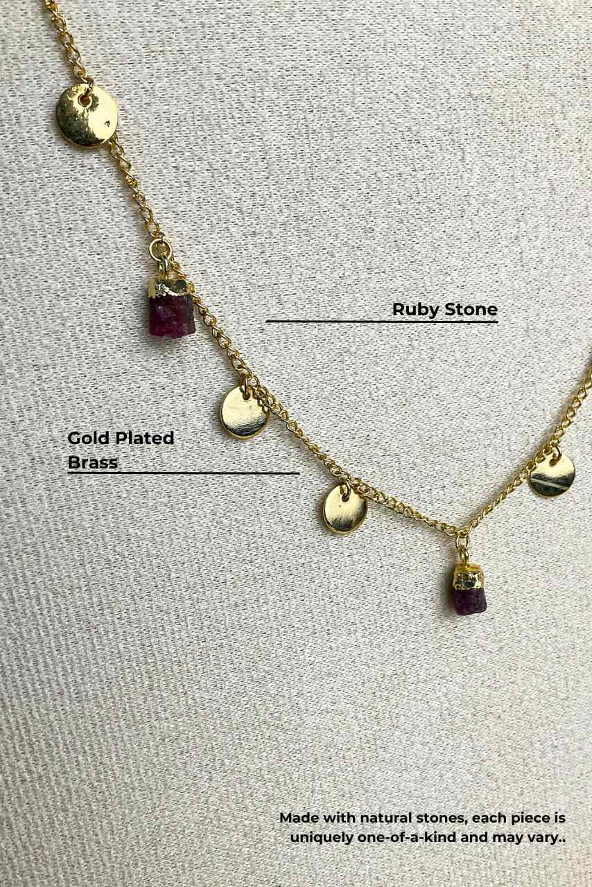 Regal Ruby - Necklace - Hi Handmade