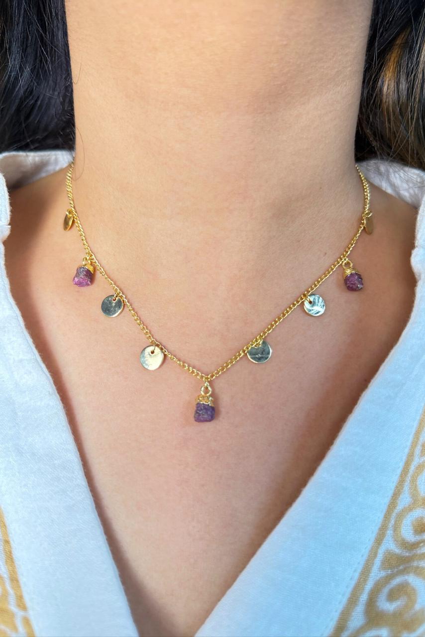 Regal Ruby - Necklace - Hi Handmade