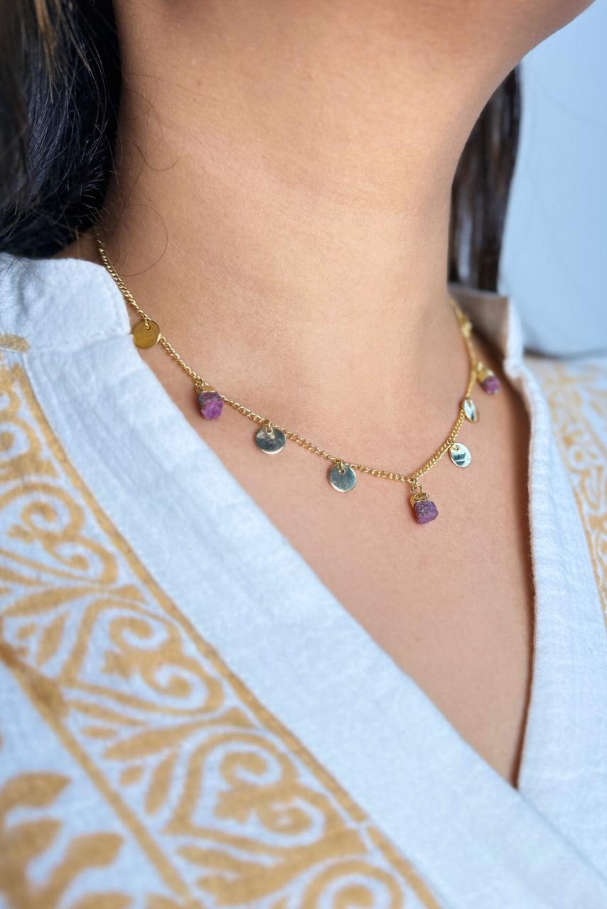 Regal Ruby - Necklace - Hi Handmade