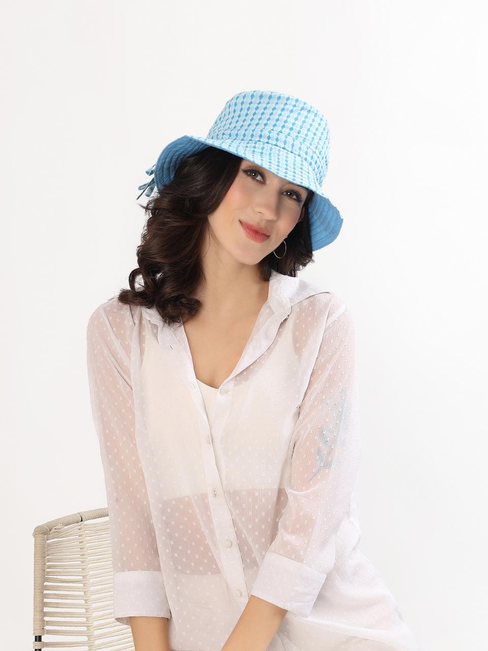 Reversible Bucket Hat - Argyle Ocean - Hi Handmade