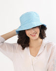 Reversible Bucket Hat - Argyle Ocean - Hi Handmade