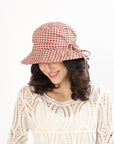 Reversible Bucket Hat - Argyle Sand - Hi Handmade