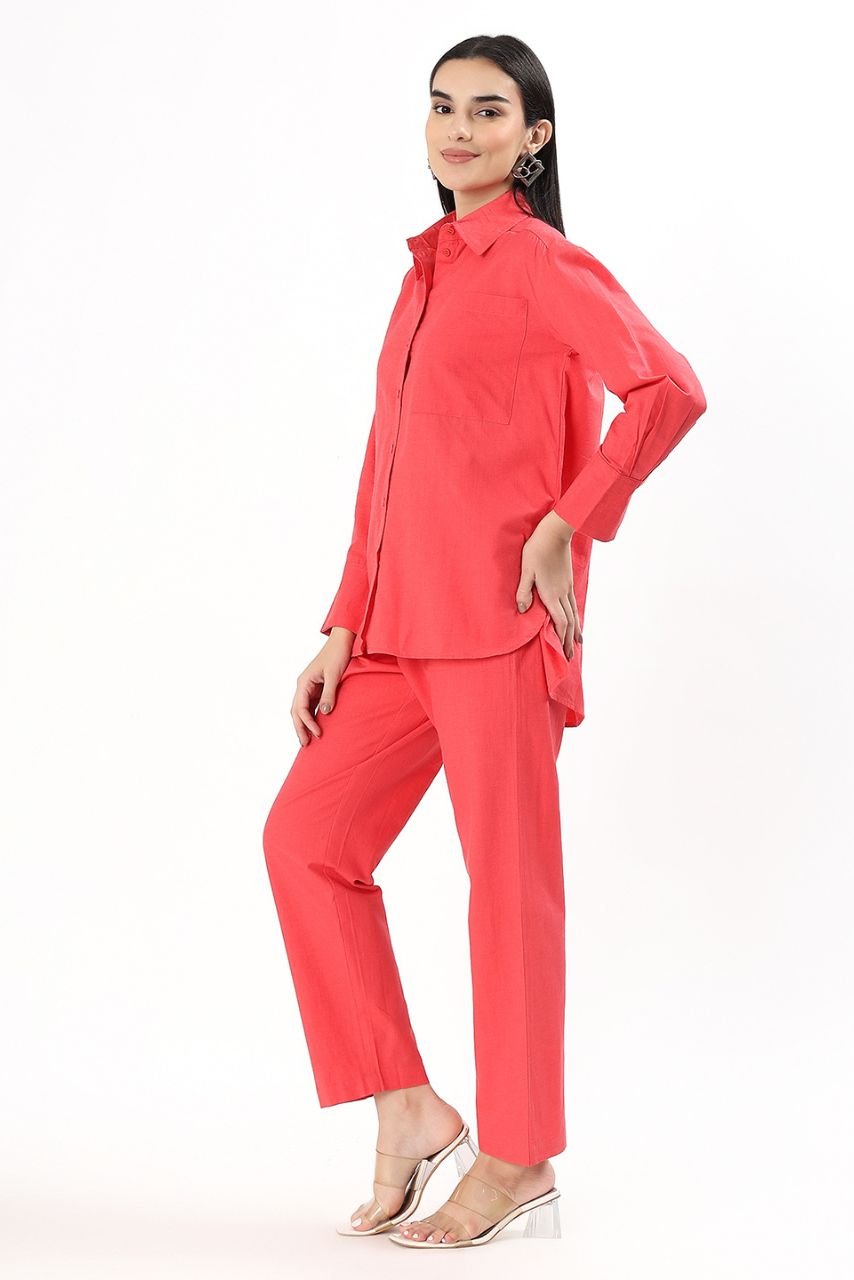 Roma 4 - Pocket Pant - Hibiscus - Hi Handmade