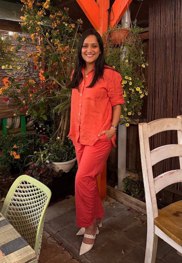 Roma 4 - Pocket Pant - Hibiscus - Hi Handmade