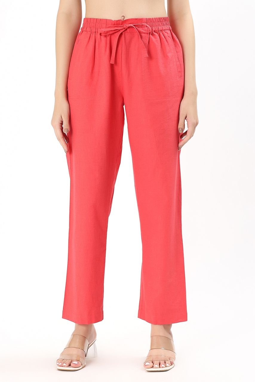 Roma 4 - Pocket Pant - Hibiscus - Hi Handmade