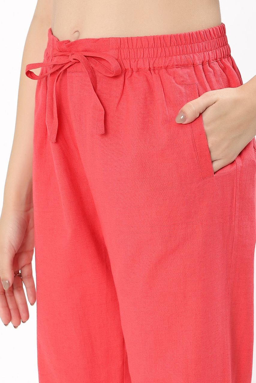 Roma 4 - Pocket Pant - Hibiscus - Hi Handmade