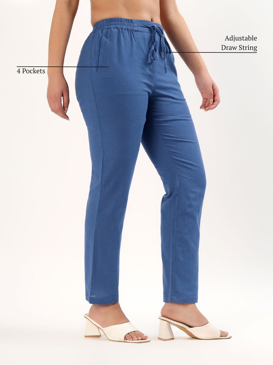 Roma 4 - Pocket Pant - Ocean - Hi Handmade