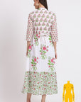 Rose Maxi Dress - White - Hi Handmade