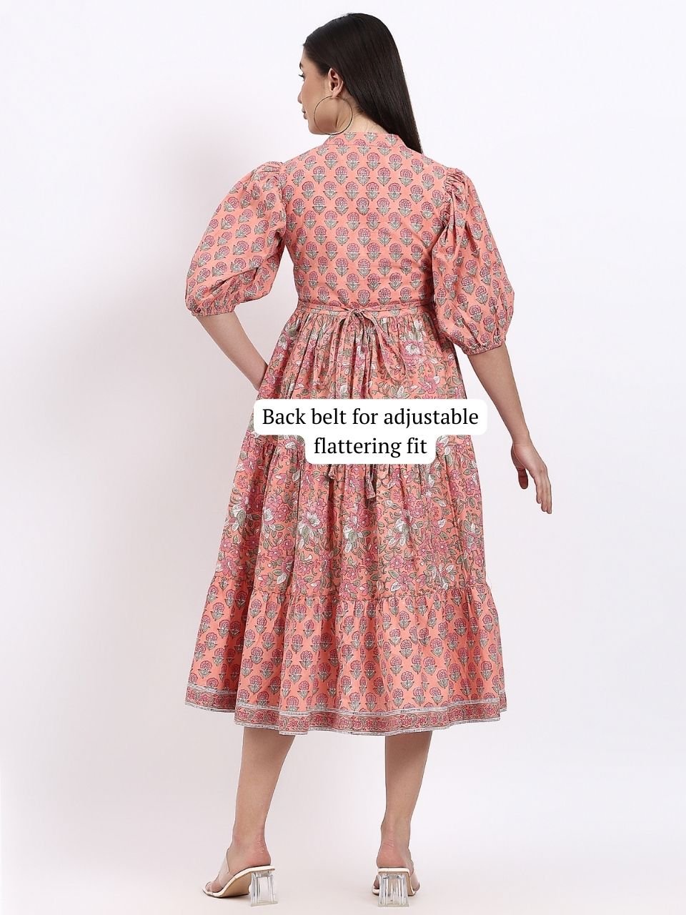 Sahiba Maxi Dress - Blush - Hi Handmade