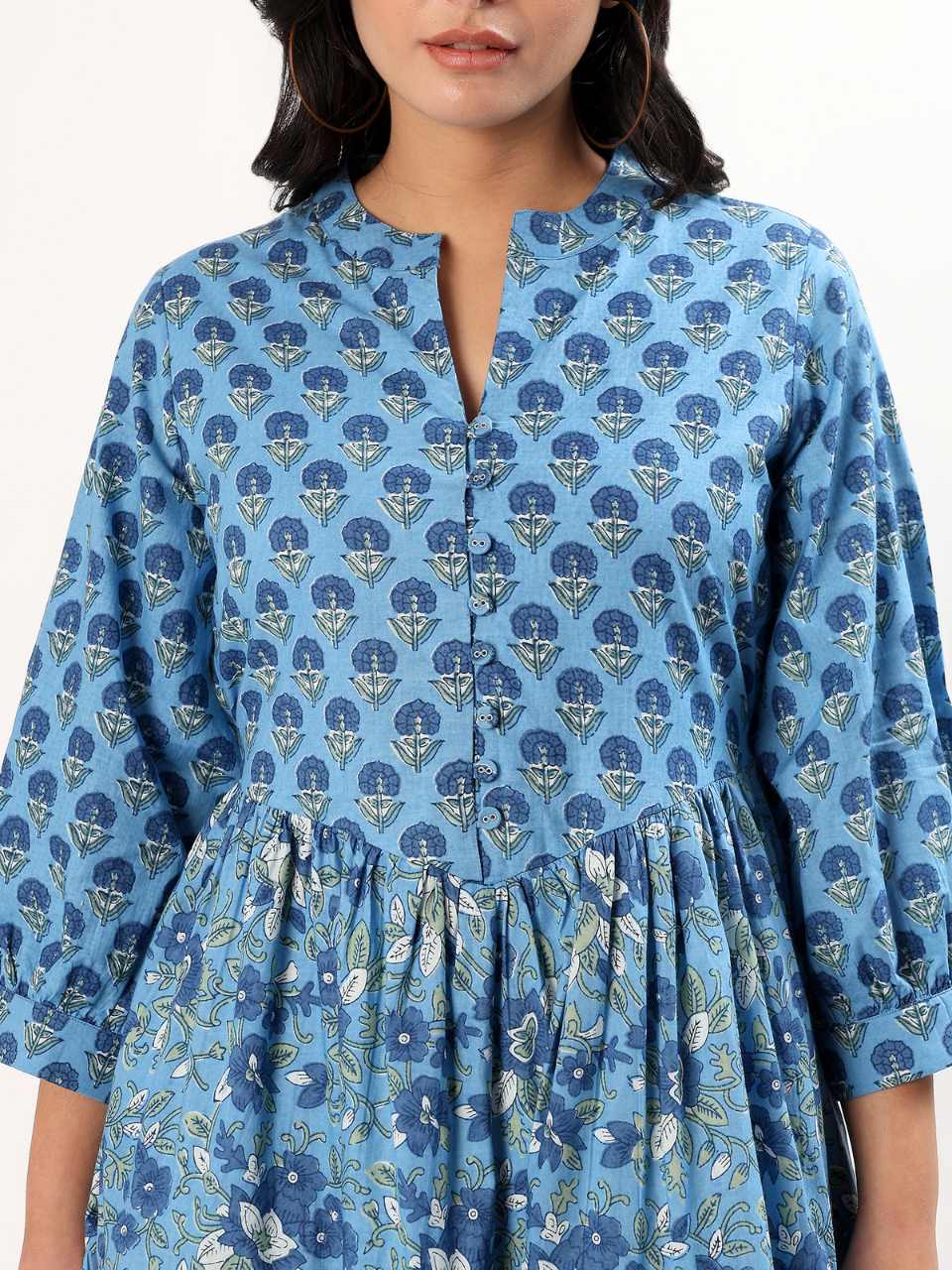 Sahiba Maxi Dress - Ocean - Hi Handmade