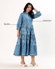 Sahiba Maxi Dress - Ocean - Hi Handmade