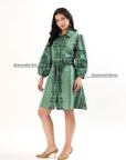 Sia Shirt Dress - Fern Bay - Hi Handmade