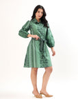 Sia Shirt Dress - Fern Bay - Hi Handmade