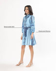Sia Shirt Dress - Oyster Bay - Hi Handmade